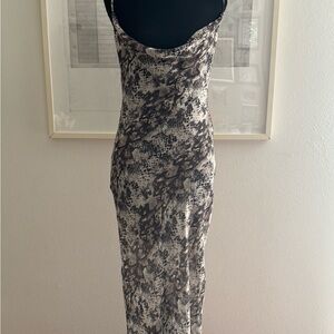 Snakeskin pattern naked wardrobe maxi dress. NWT